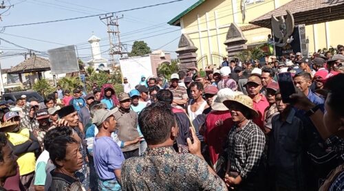 Ratusan Masa Perwakilan Petani Menolak Proyek SPAM Senilai 120 Miliar