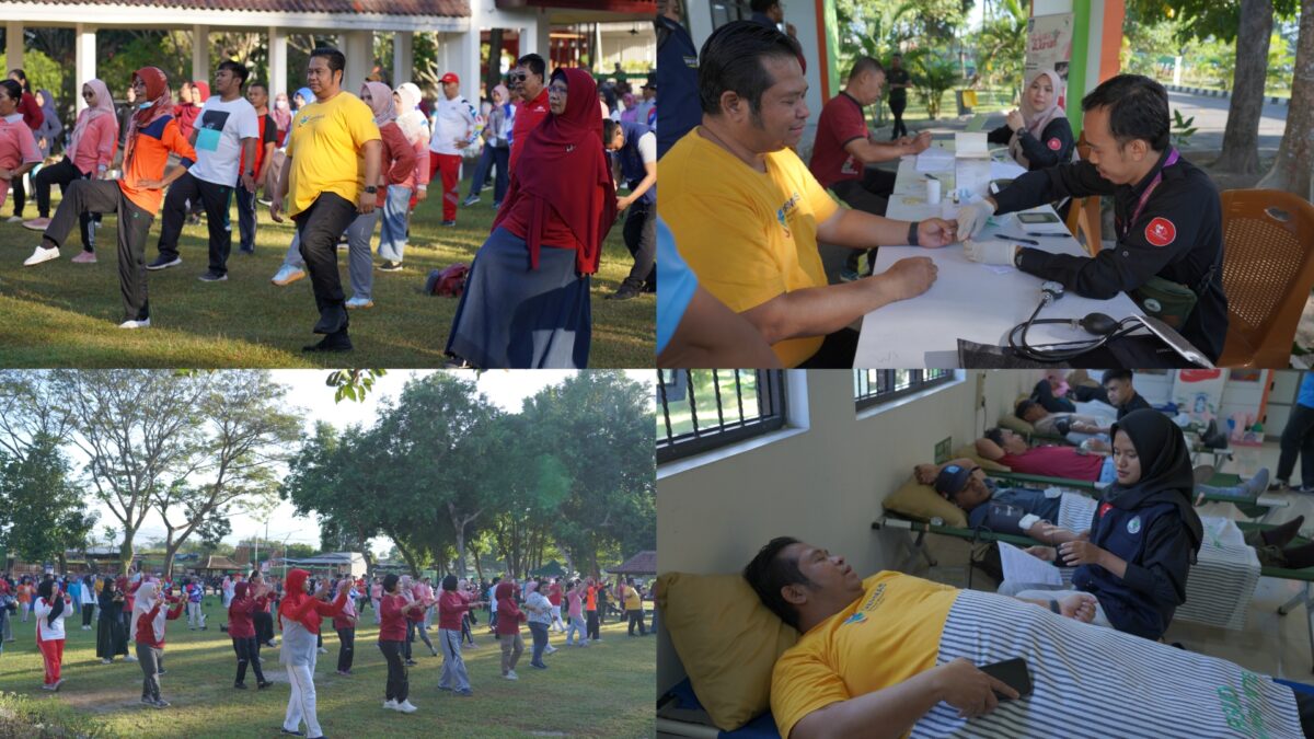 RSUD Provinsi NTB Senam dan Donor Darah Bersama OPD di RSJ Mutiara Sukma