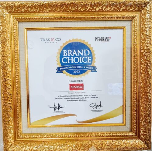Niko Raih Brand Choice Award 2023 untuk Kategori Kompor Tanam