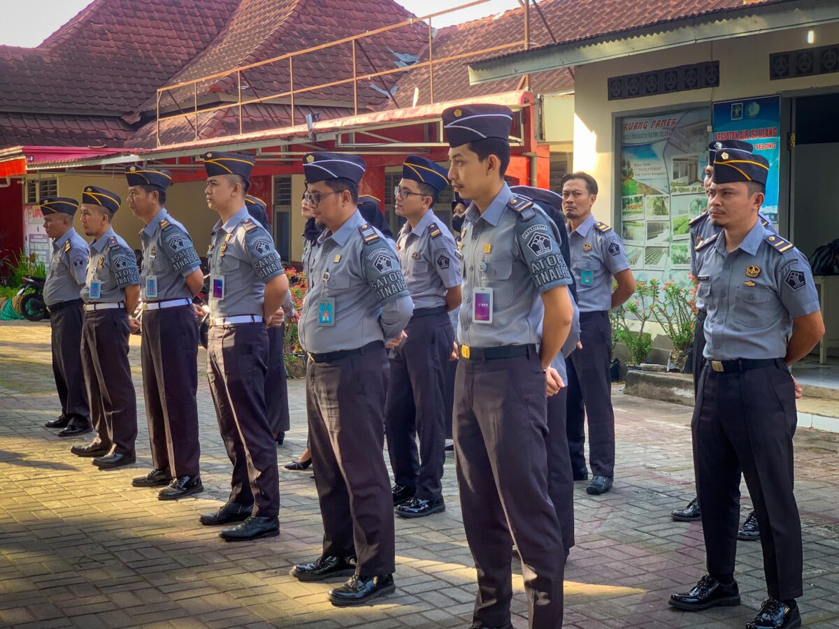 Kalapas Selong Gelar Apel Pagi dan Pengukuhan Tim Satops Pamal 2024