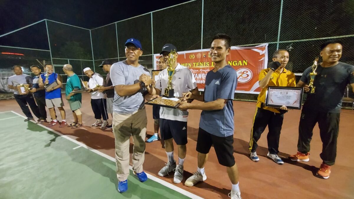 Pj Bupati Juarai Kejuaraan Tennis Lapangan HUT Bhayangkara Polres Lotim