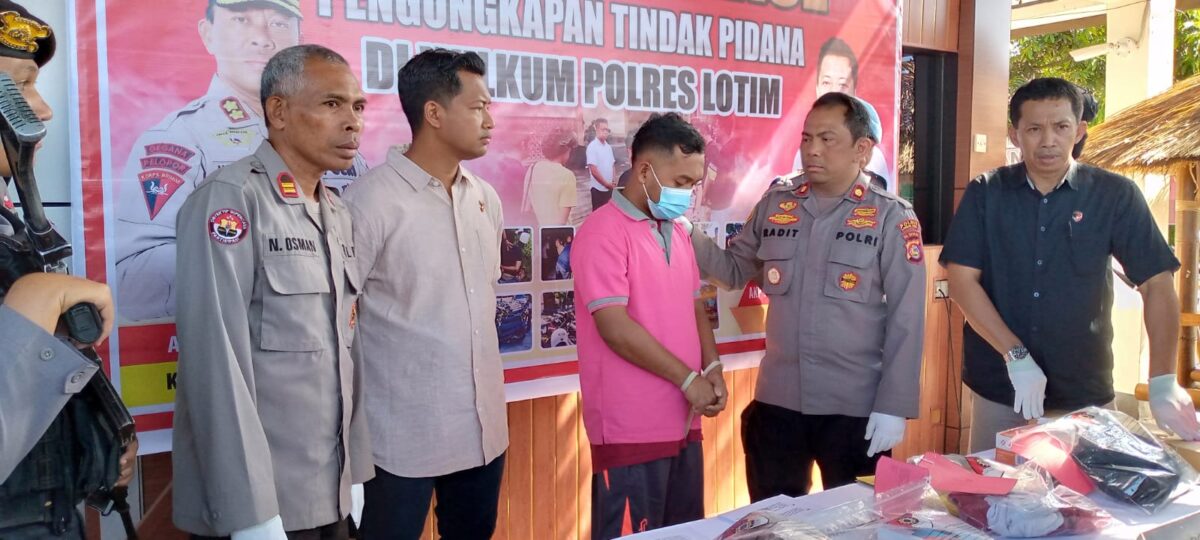 Press Release Polres Lotim Pengungkapan Kasus Pembunuhan