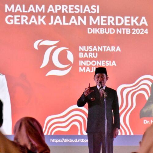 Malam Apresiasi Gerak Jalan Merderka dihadiri Pj Gubernur NTB