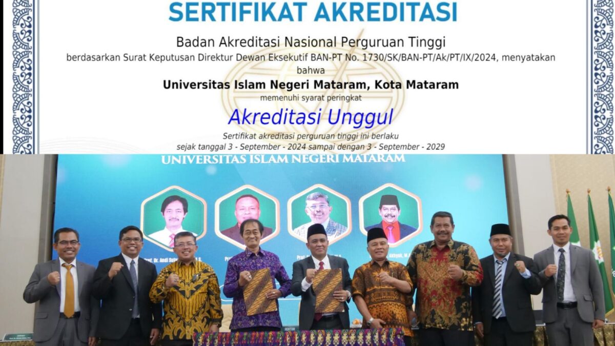 Universitas Islam Negeri Matarm Buktikan Diri Dengan Akreditasi Unggul