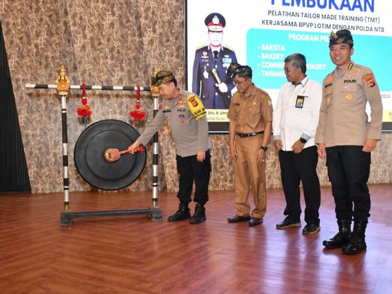 Pj Bupati Apresiasi Program Pelatihan dari Polda NTB dan BPVP Lotim