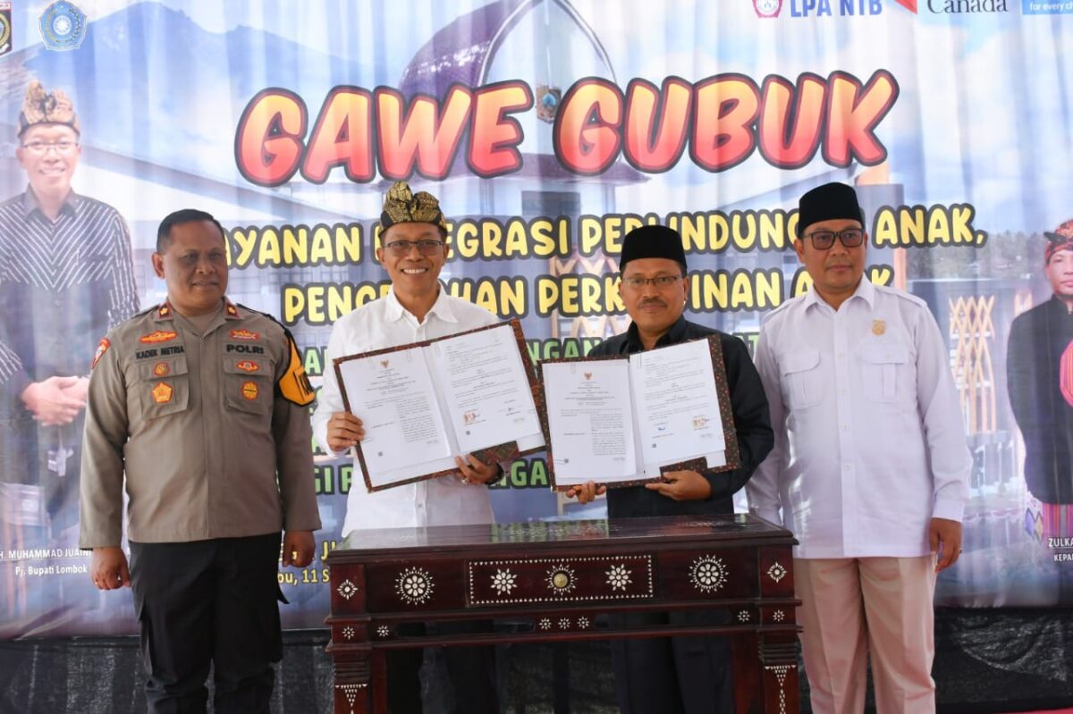 Apresiasi Pj Bupati Lotim atas Pelaksanaan Gawe Gubuk Desa Jurit