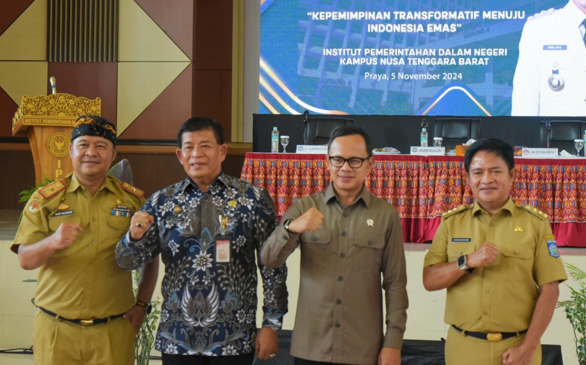 Pj Gubernur Hassanudin Dampingi Wamendagri Kunjungi IPDN Kampus NTB