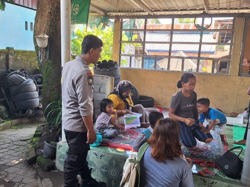 Bhabinkamtibmas Polsek Narmada Aktif Dampingi Kegiatan Posyandu