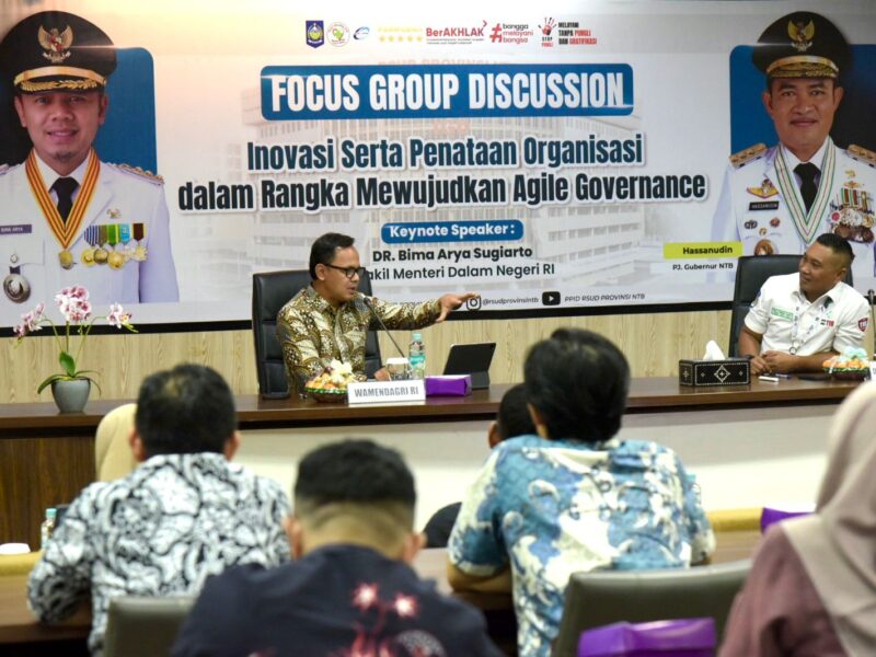 RSUD NTB Gelar FGD Bersama Wamendagri, Wujudkan Agile Government